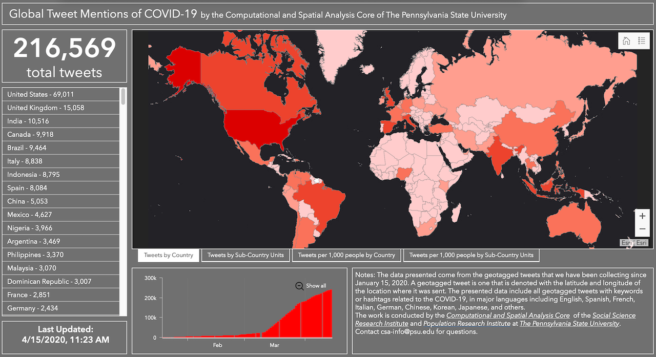 COVID-19 map
